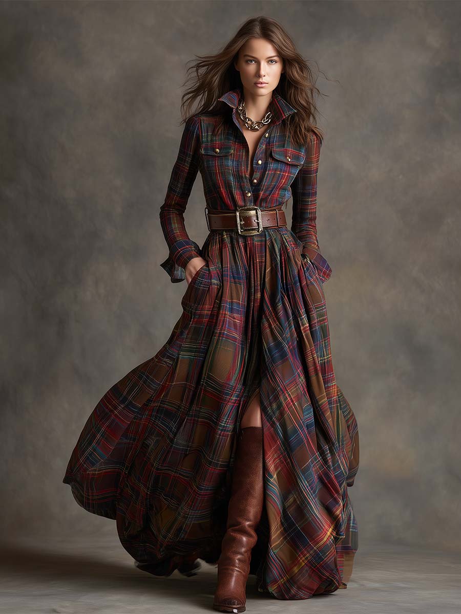 Jacqueline - Classic Button-Up Shirt Dress