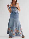 Embroidered Floral Skirtall
