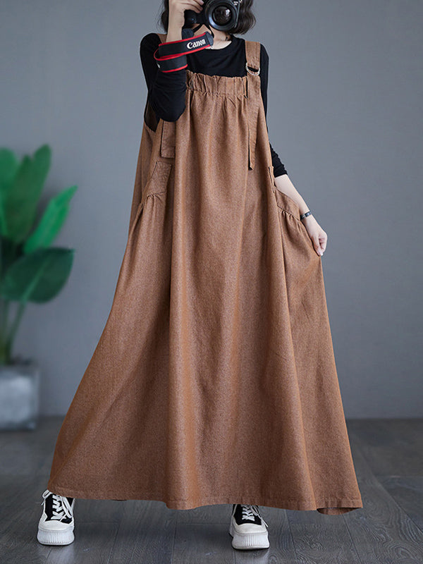 Women's Loose Fit Denim Overall Dress