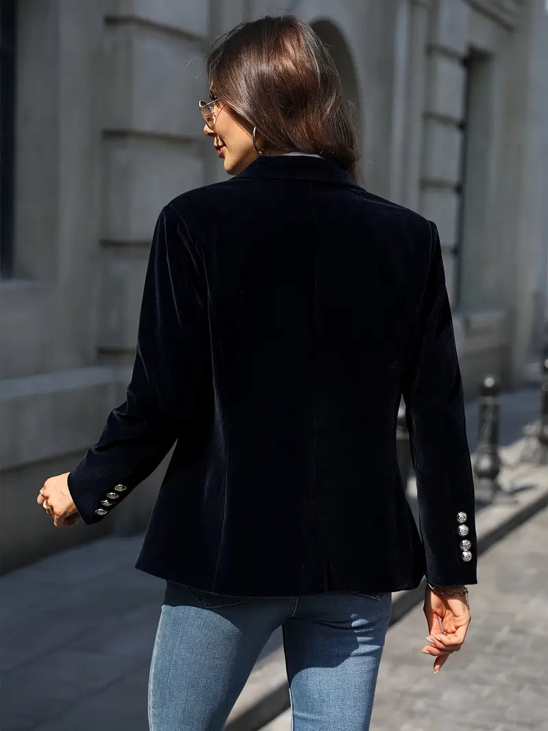 Carole™ | Elegant Velvet Blazer