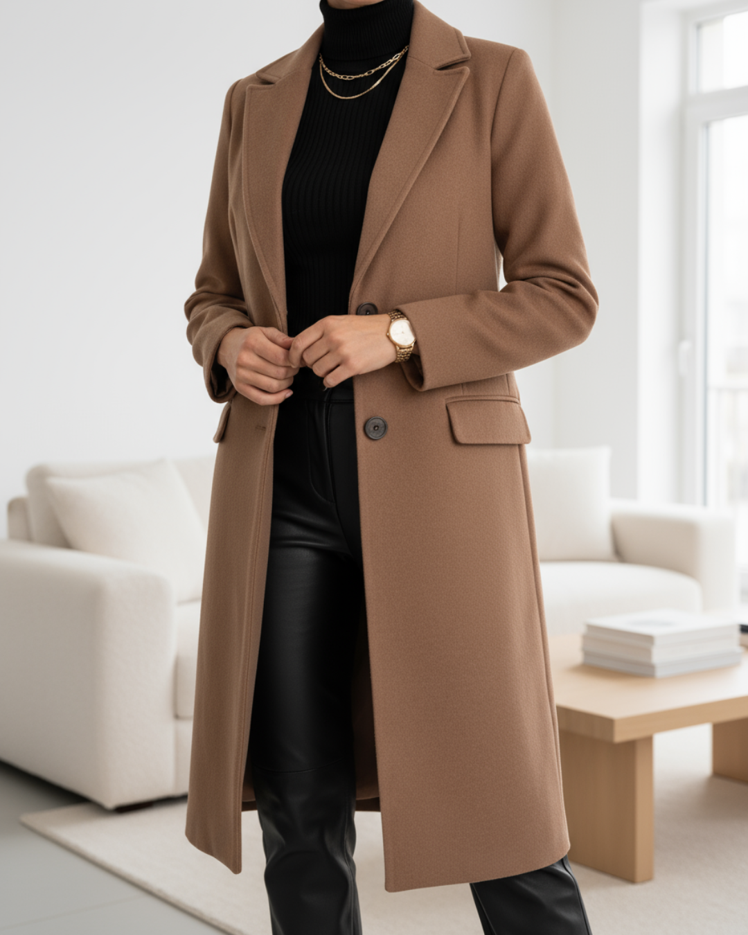 Judith™ | Elegant Long Wool Coat