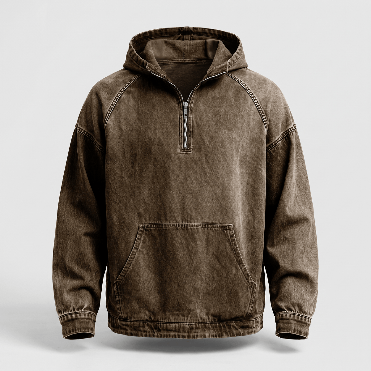 André Ferran Washed Denim Anorak