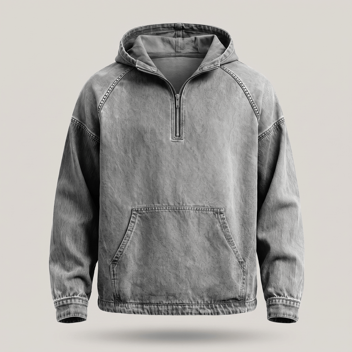 André Ferran Washed Denim Anorak