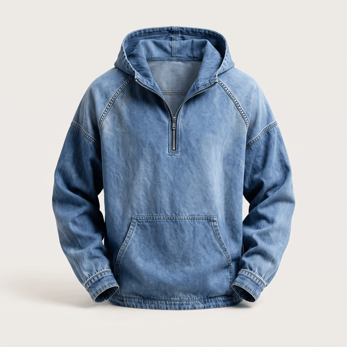 André Ferran Washed Denim Anorak