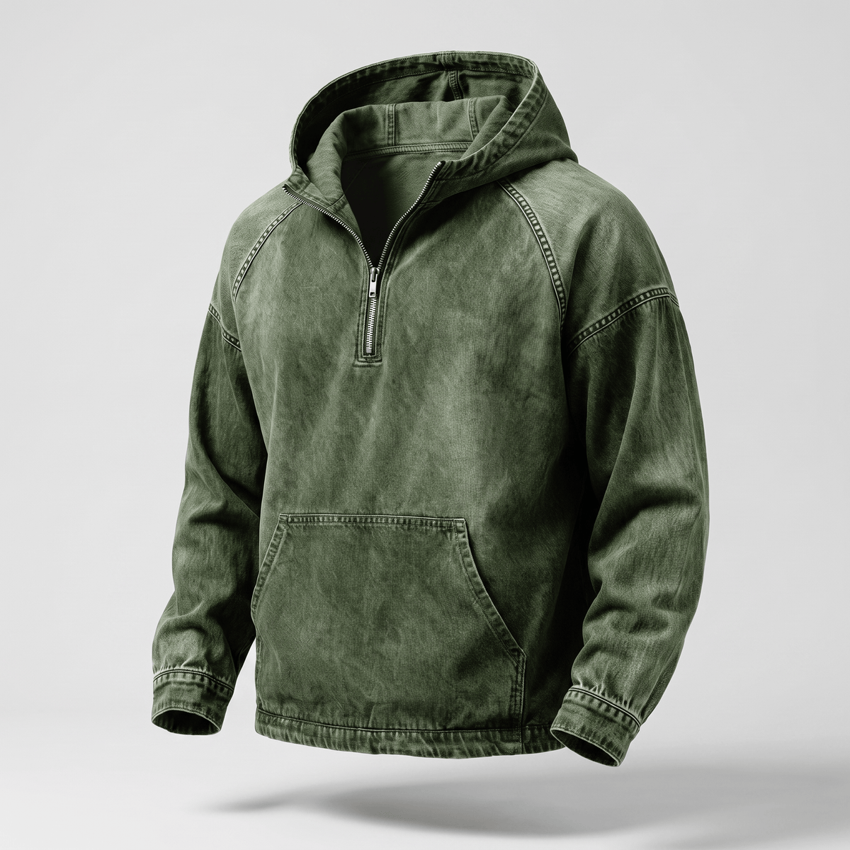 André Ferran Washed Denim Anorak