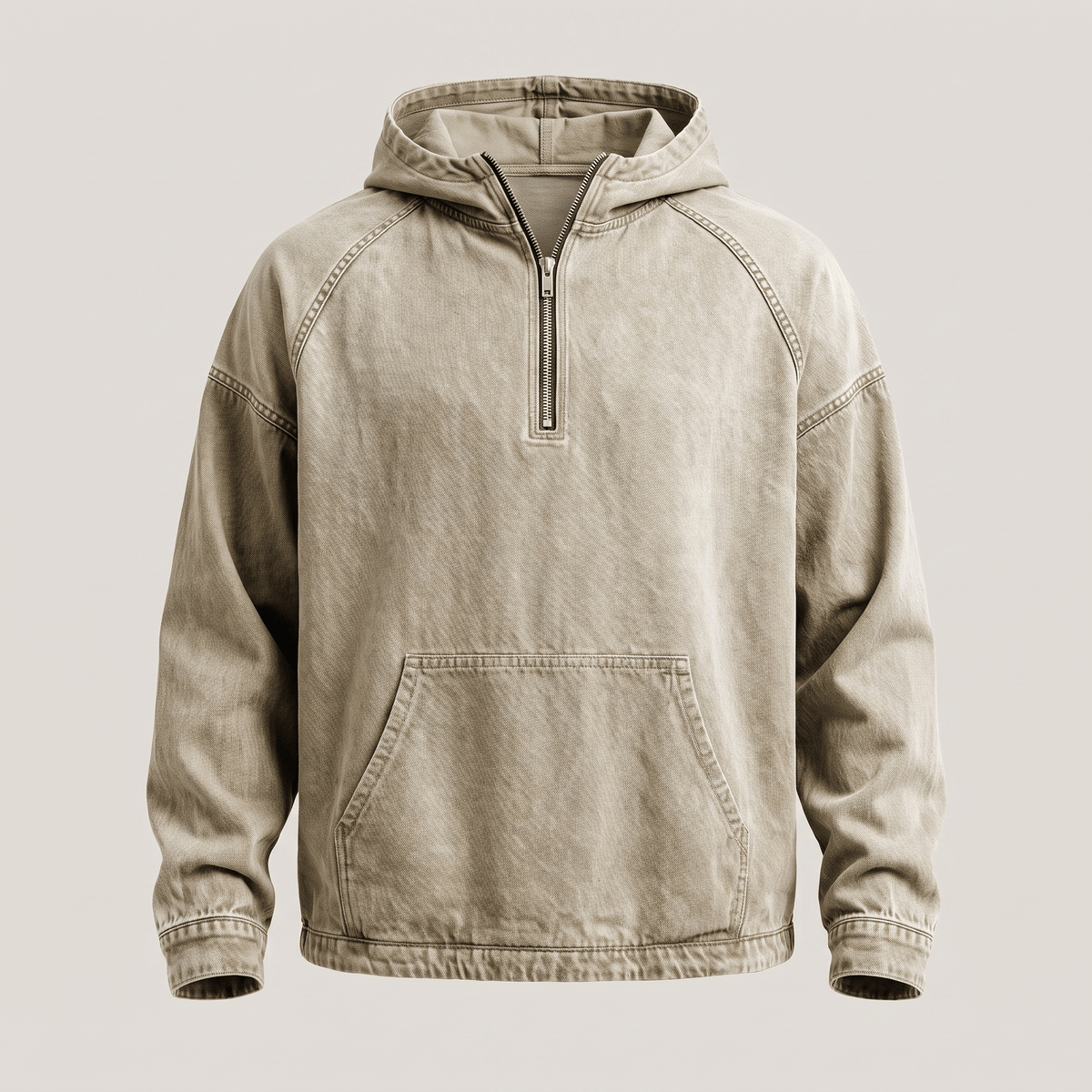 André Ferran Washed Denim Anorak