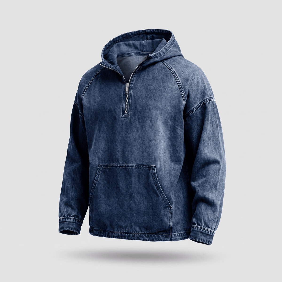 André Ferran Washed Denim Anorak