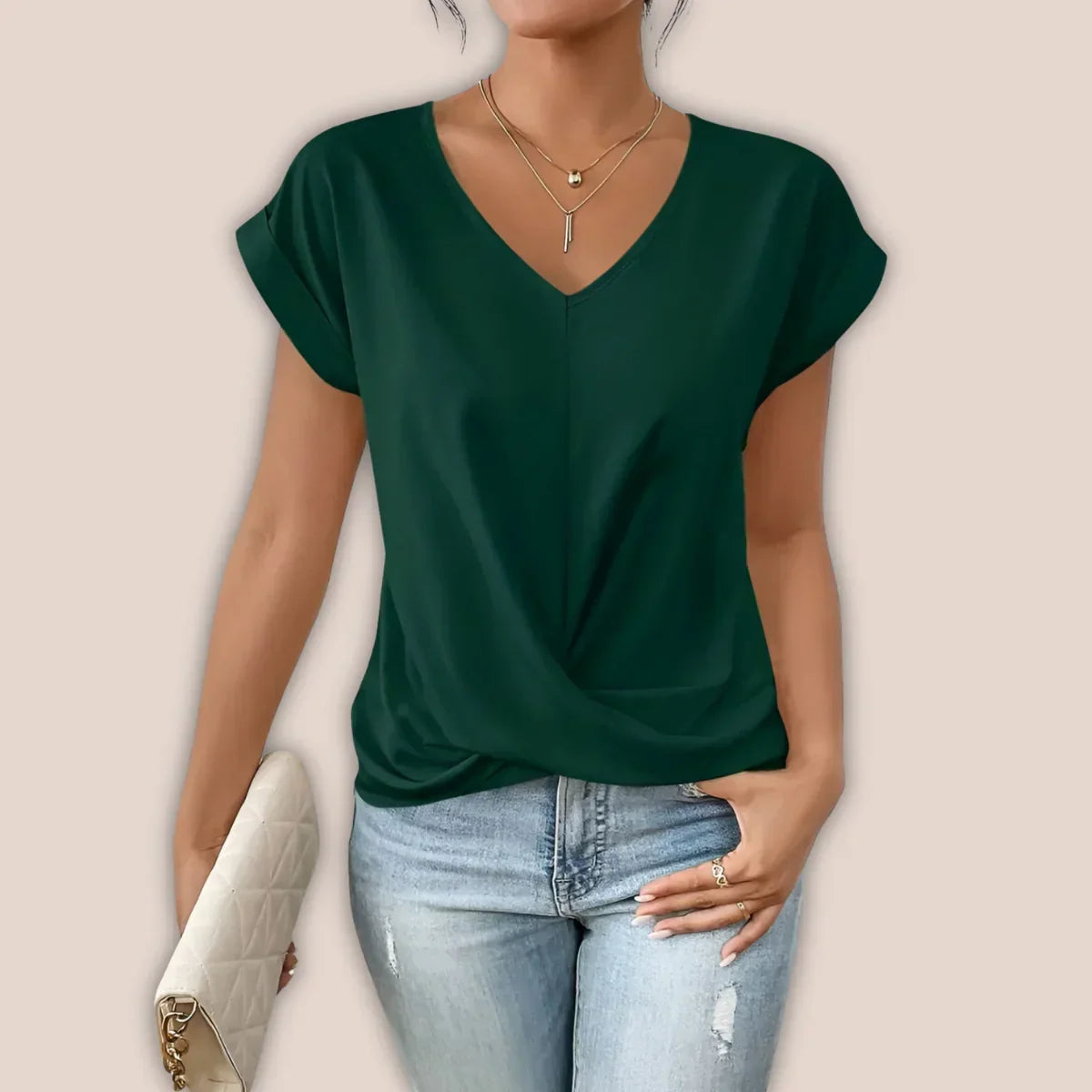 Inez Shirt | Casual Summer V-Neck T-Shirt