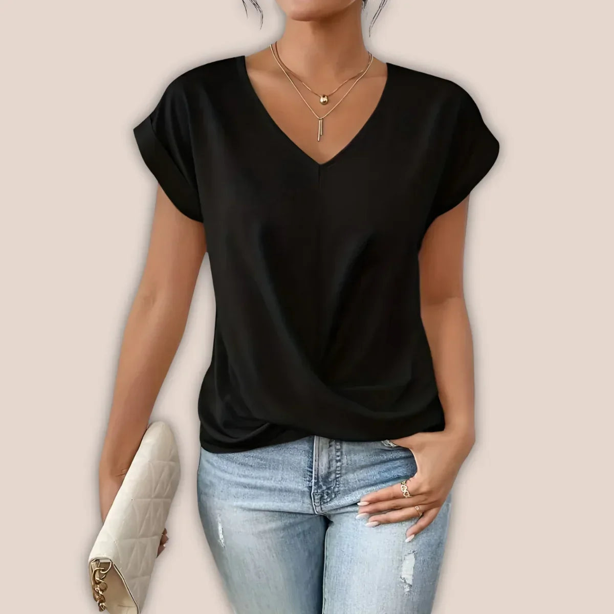 Inez Shirt | Casual Summer V-Neck T-Shirt