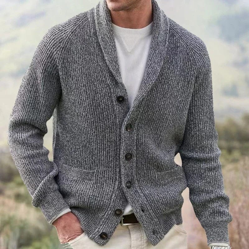 André Ferran Shawl-Collar Cardigan