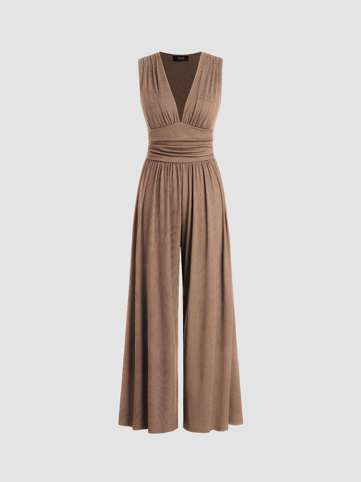 Women's Party Jumpsuit, Deep V-Neckline