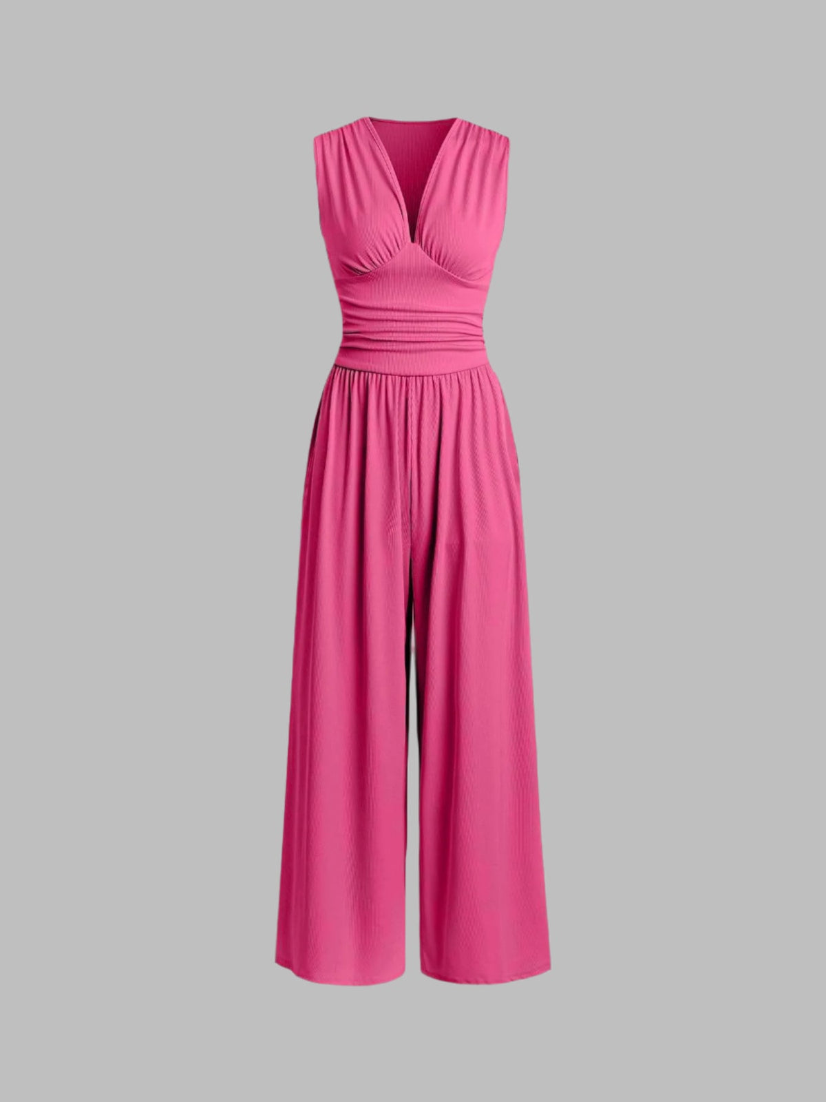 Women's Party Jumpsuit, Deep V-Neckline