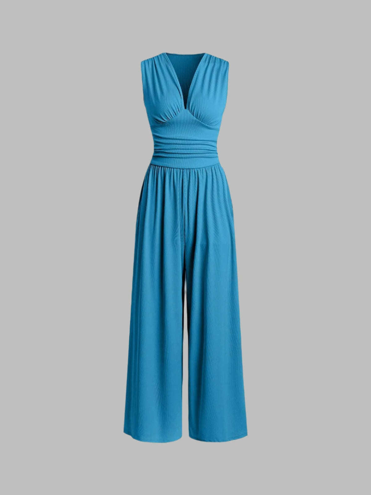 Women's Party Jumpsuit, Deep V-Neckline
