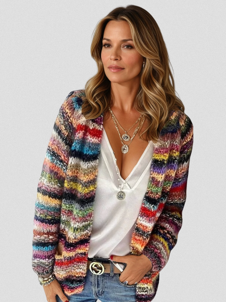 ISA VIBRANT LAYERS CARDIGAN