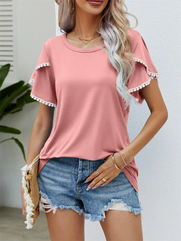 Quorina T-Shirt | Tulip Sleeve Loose Fit T-Shirt