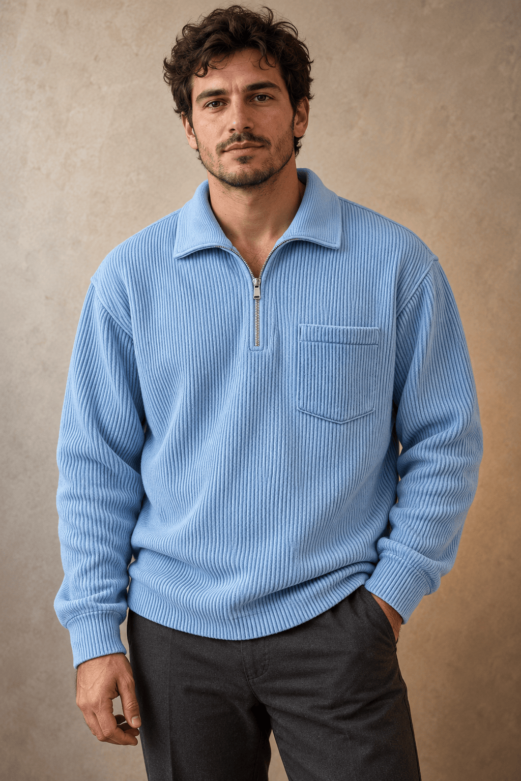 André Ferran Ryan Zip-Up Pullover