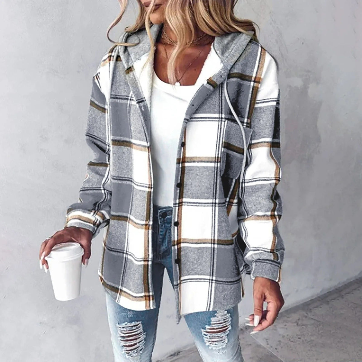 Carmen™ | Checkered Lined Cardigan Women