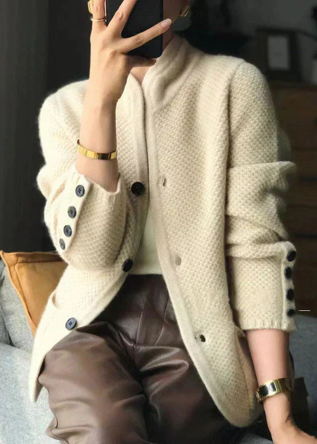 Arletta - Timeless Button-Front Cardigan Jacket