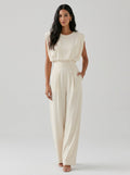 Aria | Elegant Sleeveless Wide Leg Jumpsuit
