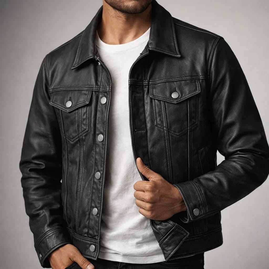 André Ferran Vintage Leather Jacket