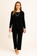 Cardigan, Top & Trousers Set