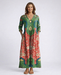 Elyressa | Vintage Floral Maxi Dress