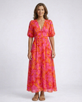 Noralynn™ | Floral V-Neck Maxi Dress