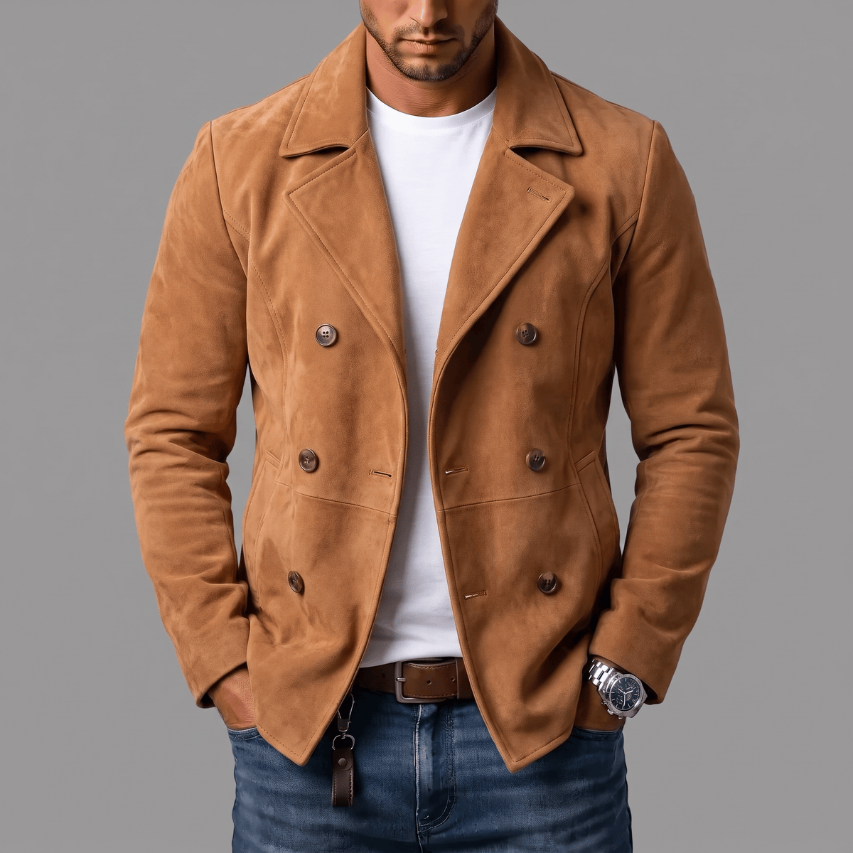 André Ferran Suede Coat