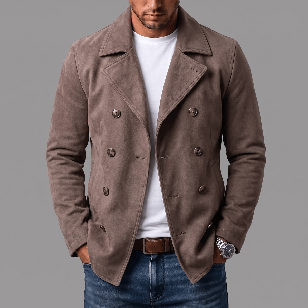 André Ferran Suede Coat