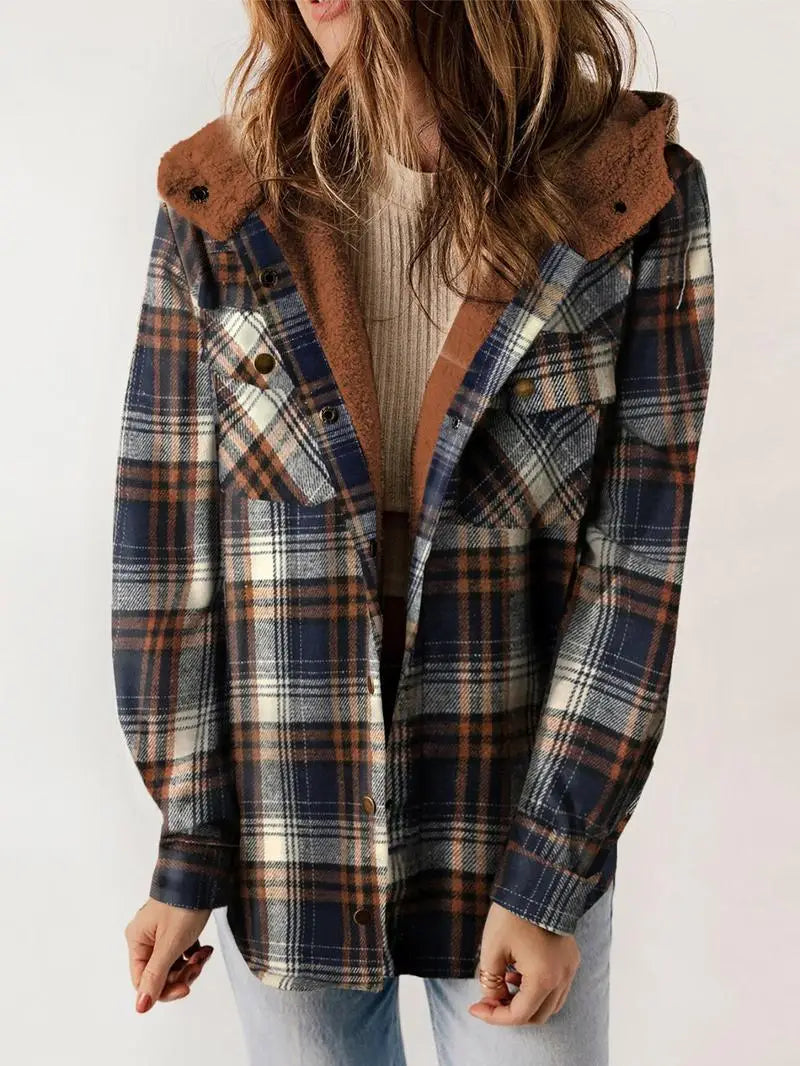 Cathy™ | Cozy Plaid Fleece-Lined Jacket